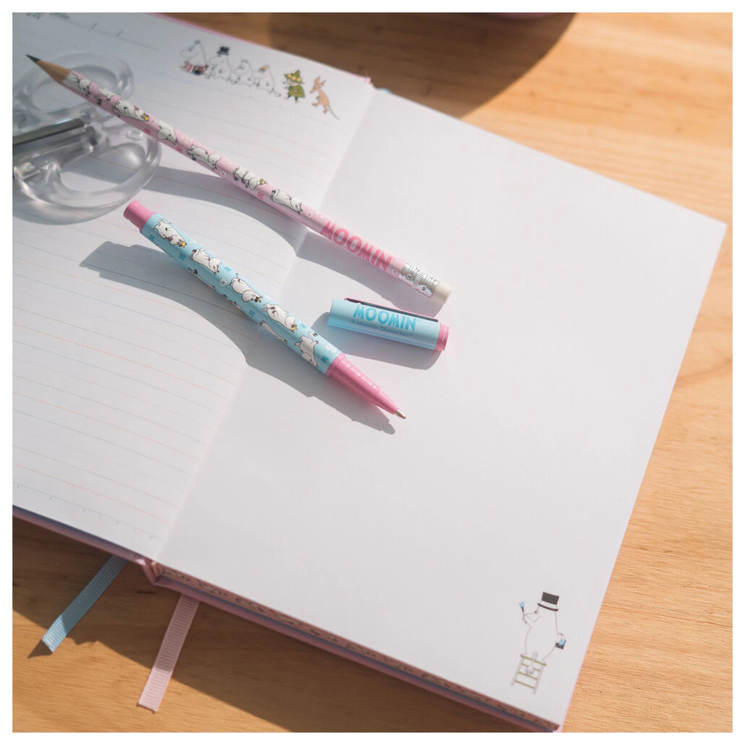 Moomin Set peračník, pero a ceruzka produktová fotografia