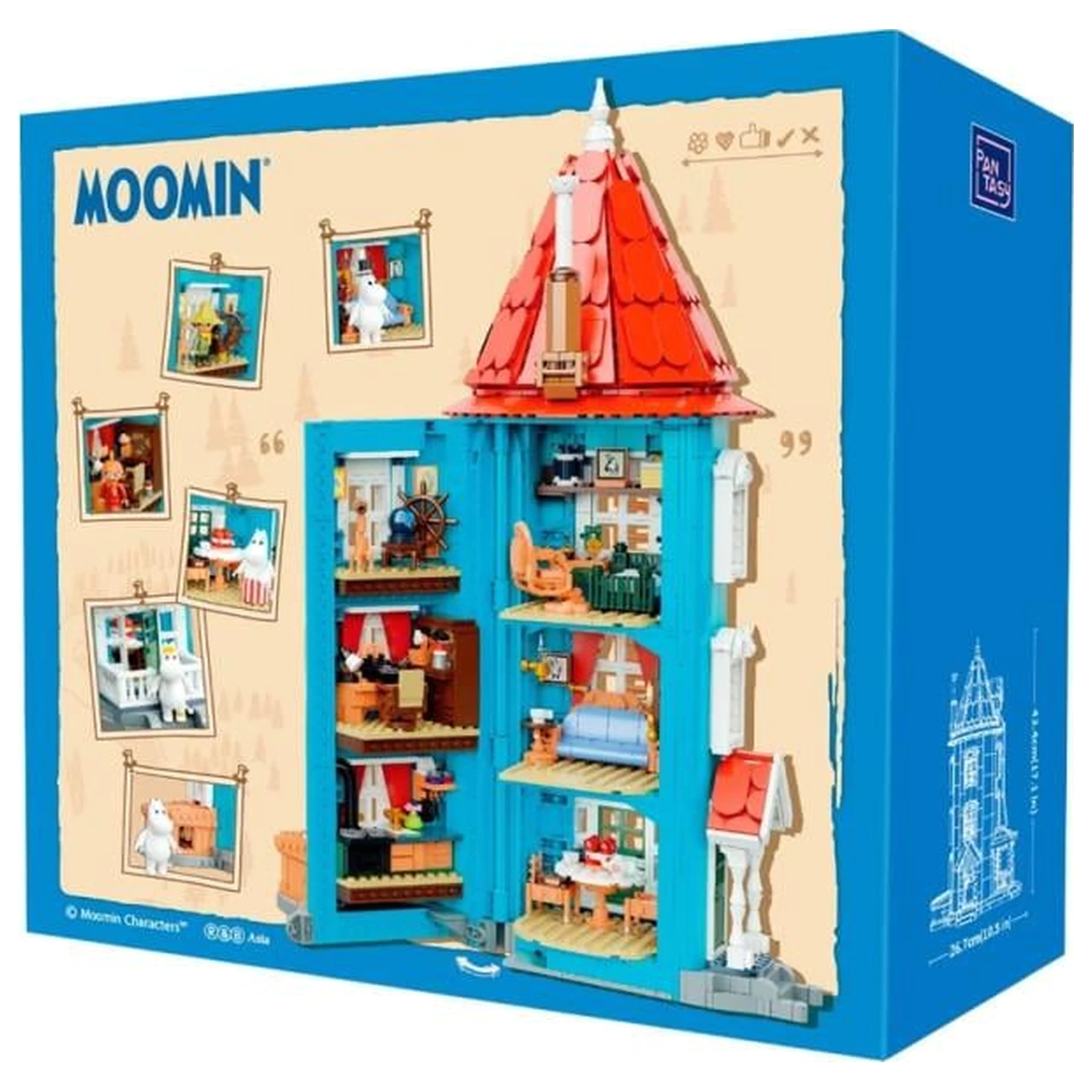 MOOMIN Moomin House Stavebnica 1757 ks produktová fotografia
