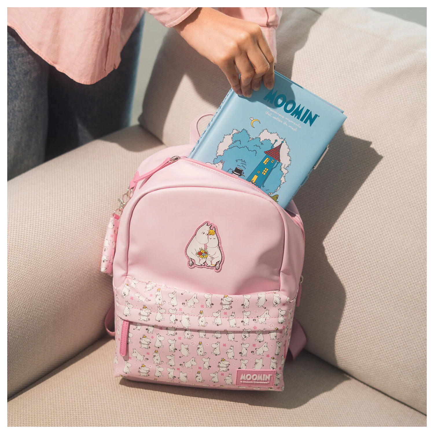 Moomin batoh produktová fotografia