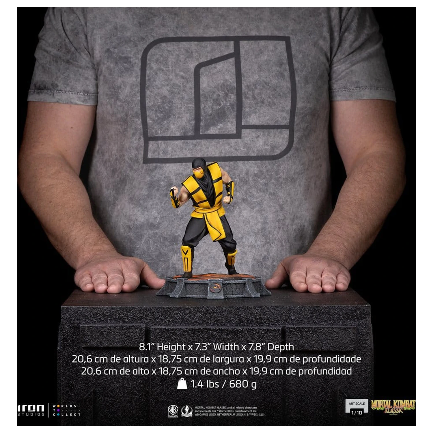 Mortal Kombat Art Scale socha 1/10 Scorpion (Variant) 21 cm produktová fotografia