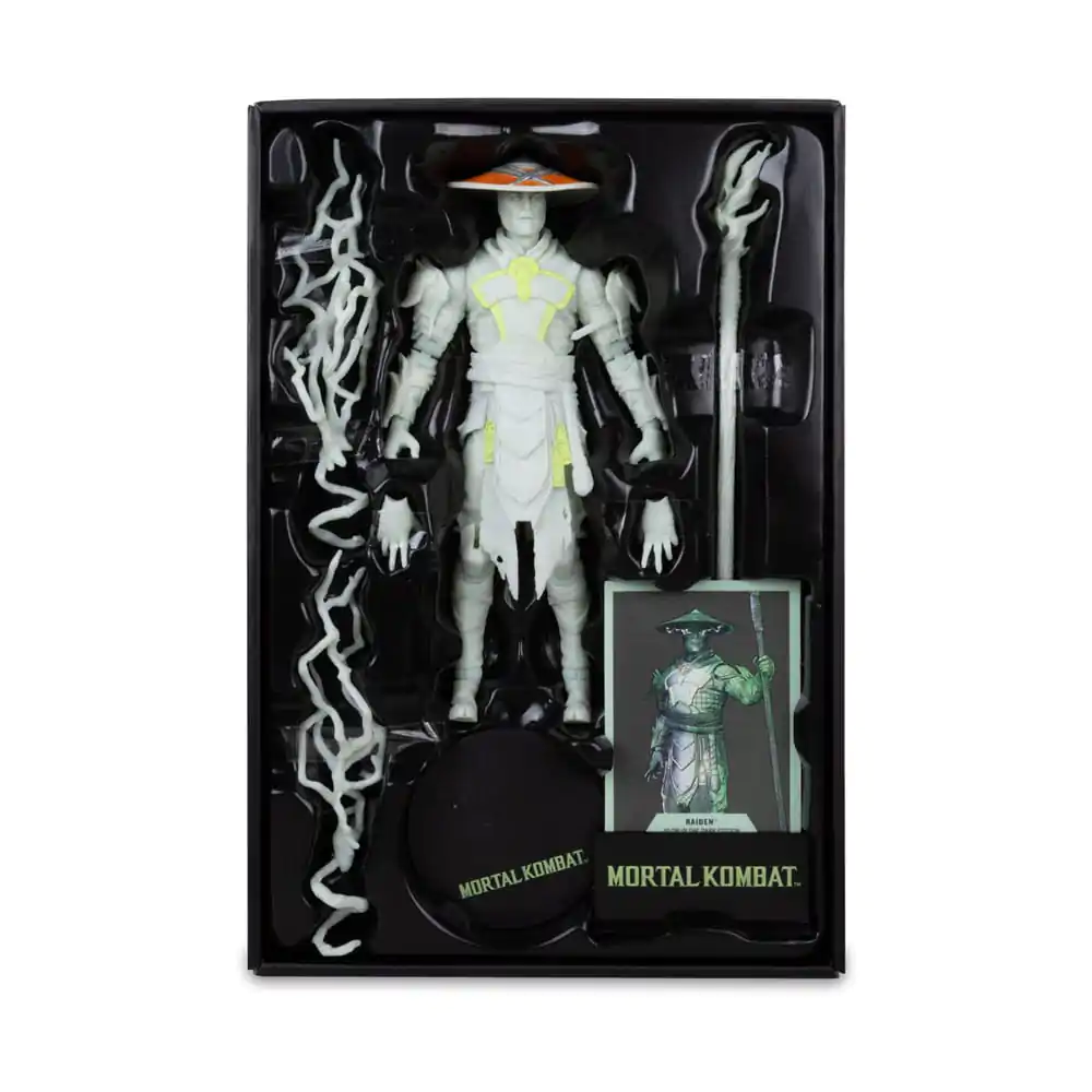 Akčná figúrka Mortal Kombat Glow in the Dark Edition Raiden (Gold Label) 18 cm produktová fotografia