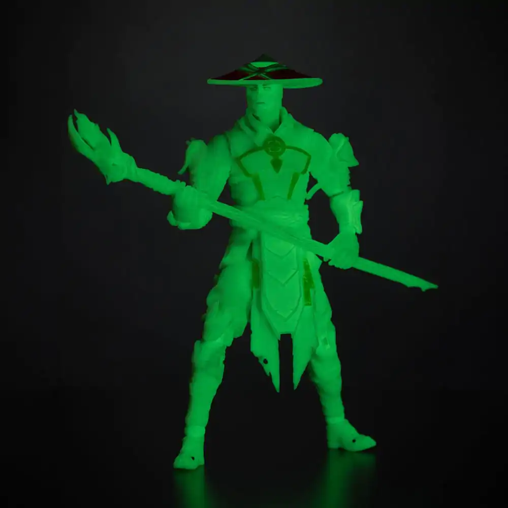 Akčná figúrka Mortal Kombat Glow in the Dark Edition Raiden (Gold Label) 18 cm produktová fotografia