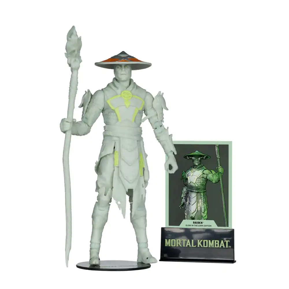 Akčná figúrka Mortal Kombat Glow in the Dark Edition Raiden (Gold Label) 18 cm produktová fotografia