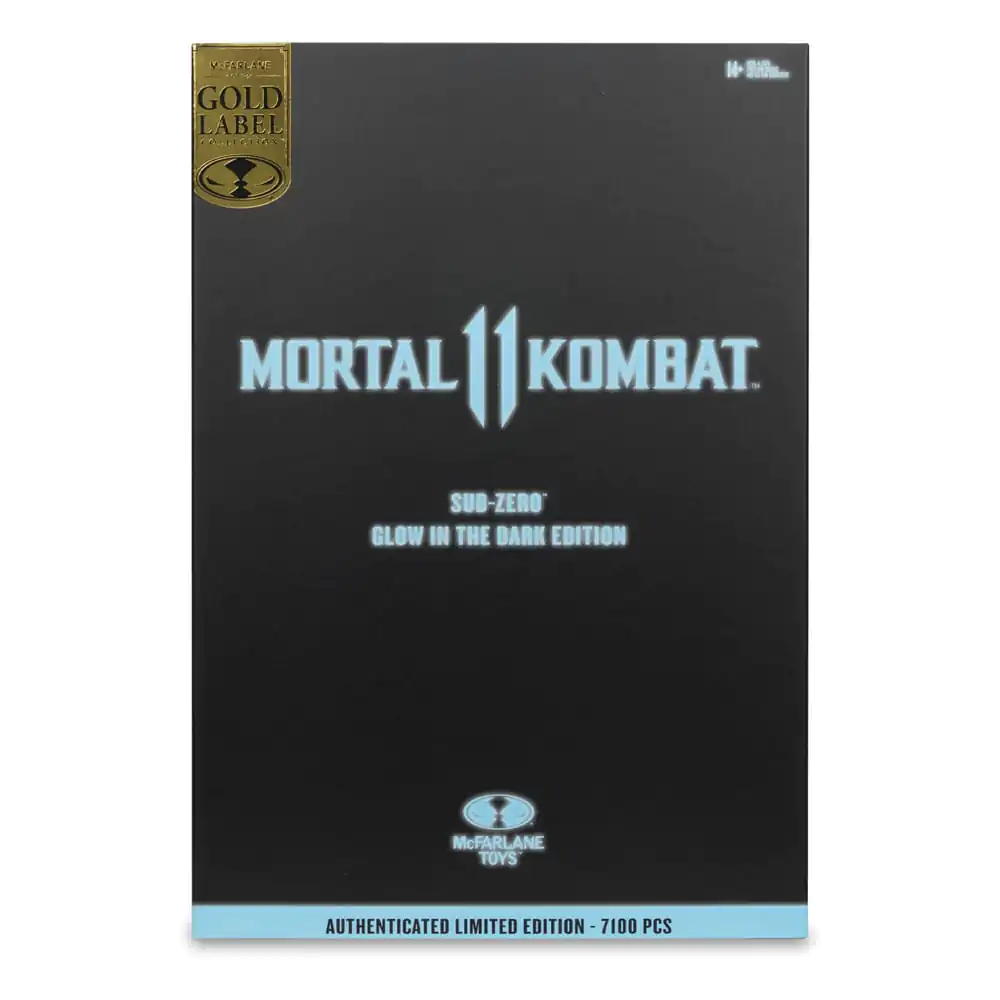 Mortal Kombat akčná figúrka Glow in the Dark Edition Sub-Zero (Gold Label) 18 cm produktová fotografia