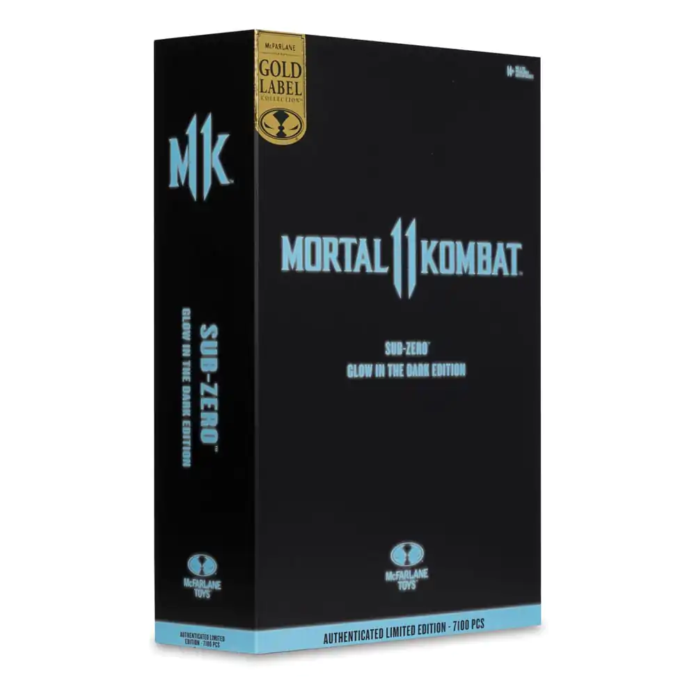 Mortal Kombat akčná figúrka Glow in the Dark Edition Sub-Zero (Gold Label) 18 cm produktová fotografia