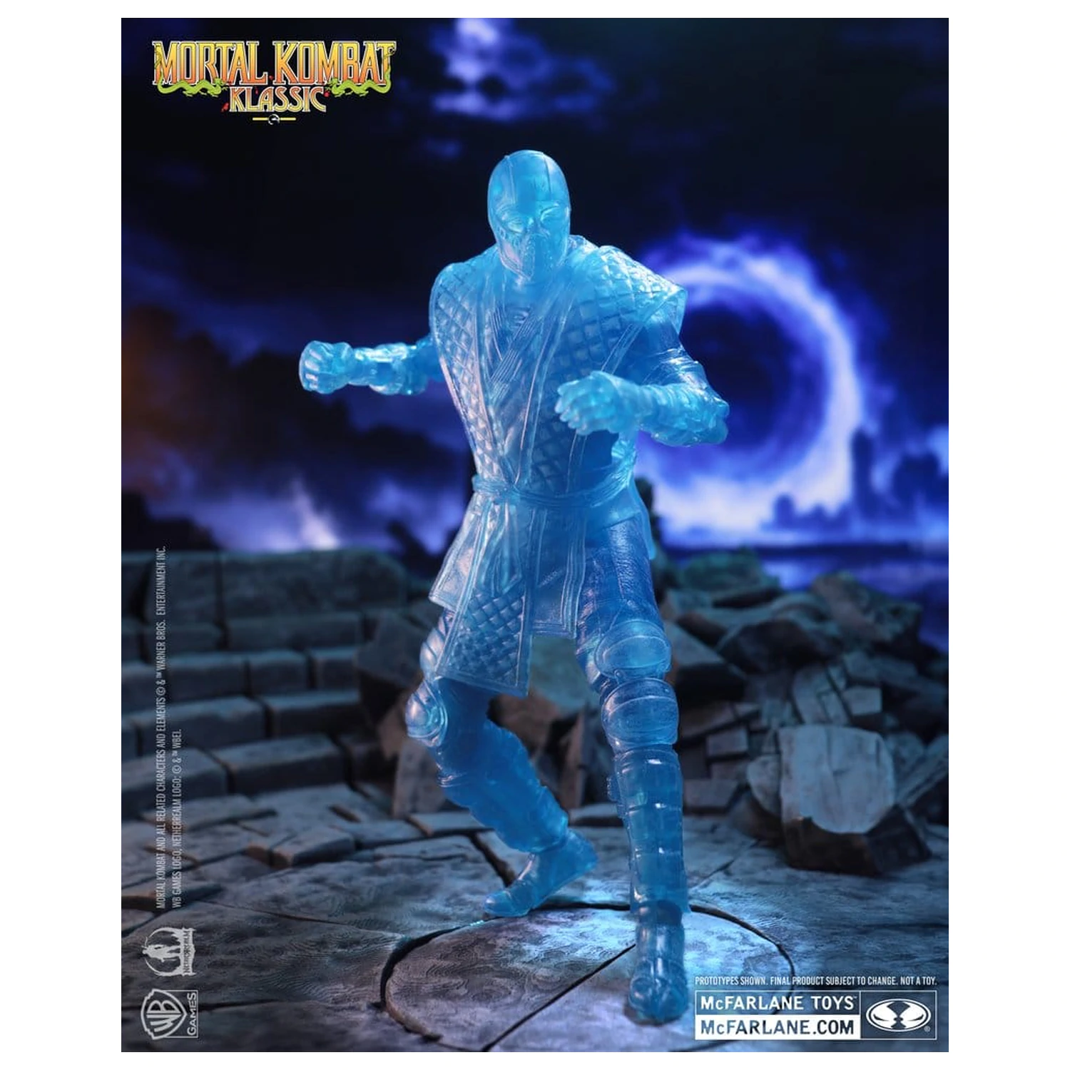 Mortal Kombat Klassic akčná figúrka Sub-Zero (Ice Clone) 18 cm produktová fotografia