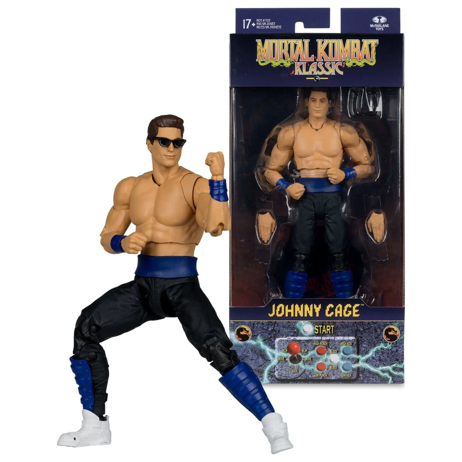 Mortal Kombat Klassics akčná figúrka Johnny Cage 19 cm produktová fotografia