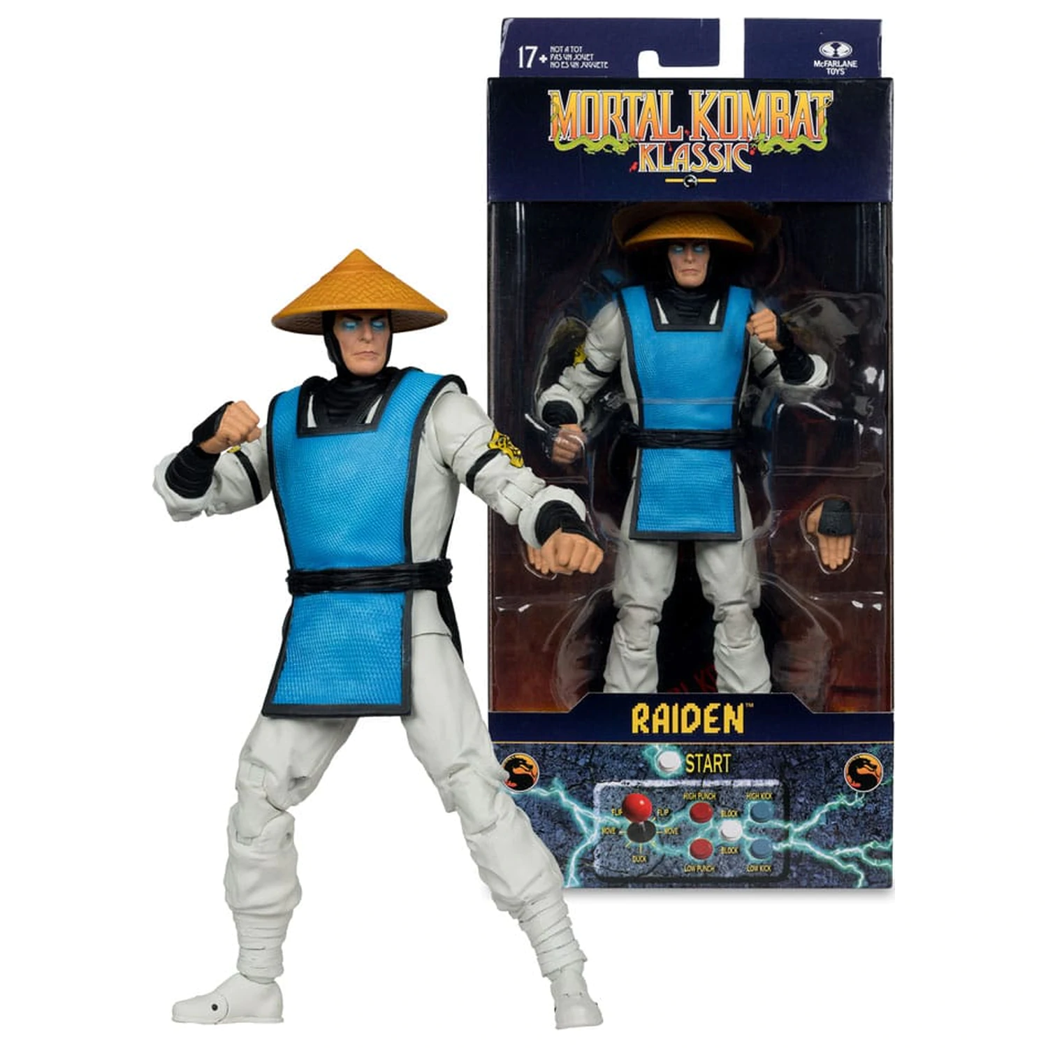 Mortal Kombat Klassiks akčná figúrka Raiden 18 cm produktová fotografia