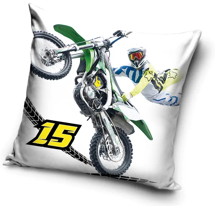 Motokrosová obliečka na vankúš 40*40 cm produktová fotografia