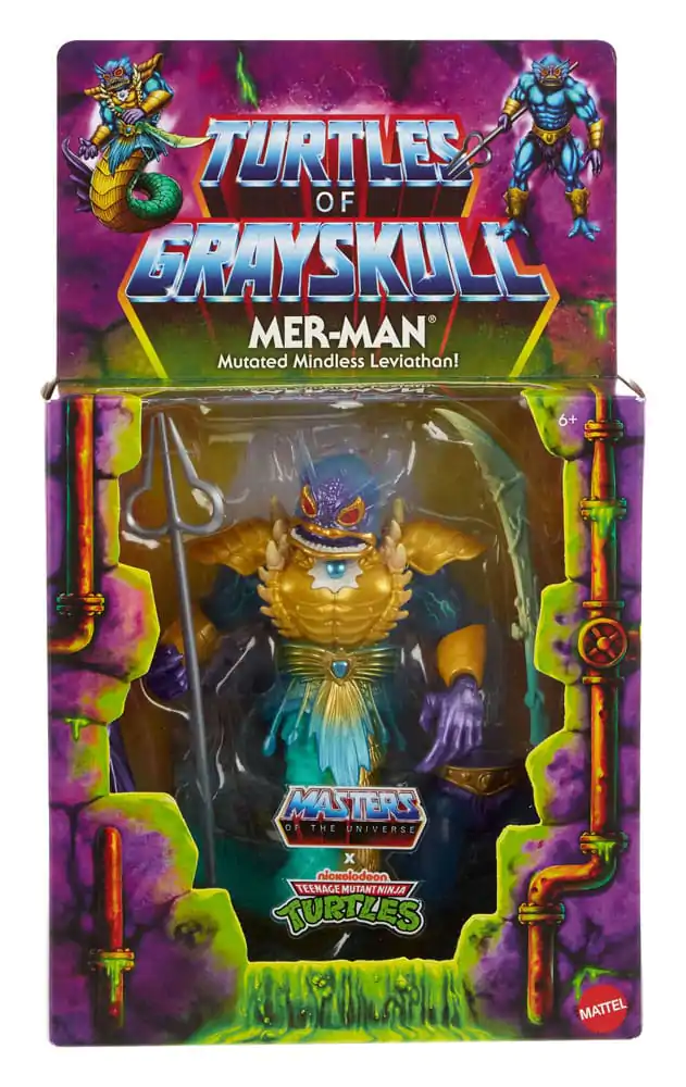 MOTU x TMNT: Turtles of Grayskull Deluxe Akčná figúrka Mer-Man 14 cm produktová fotografia