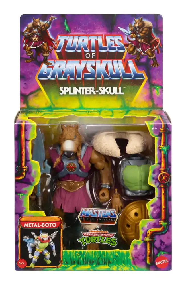 MOTU x TMNT: Turtles of Grayskull Deluxe Akčná Figúrka Splinter-Skull 14 cm produktová fotografia