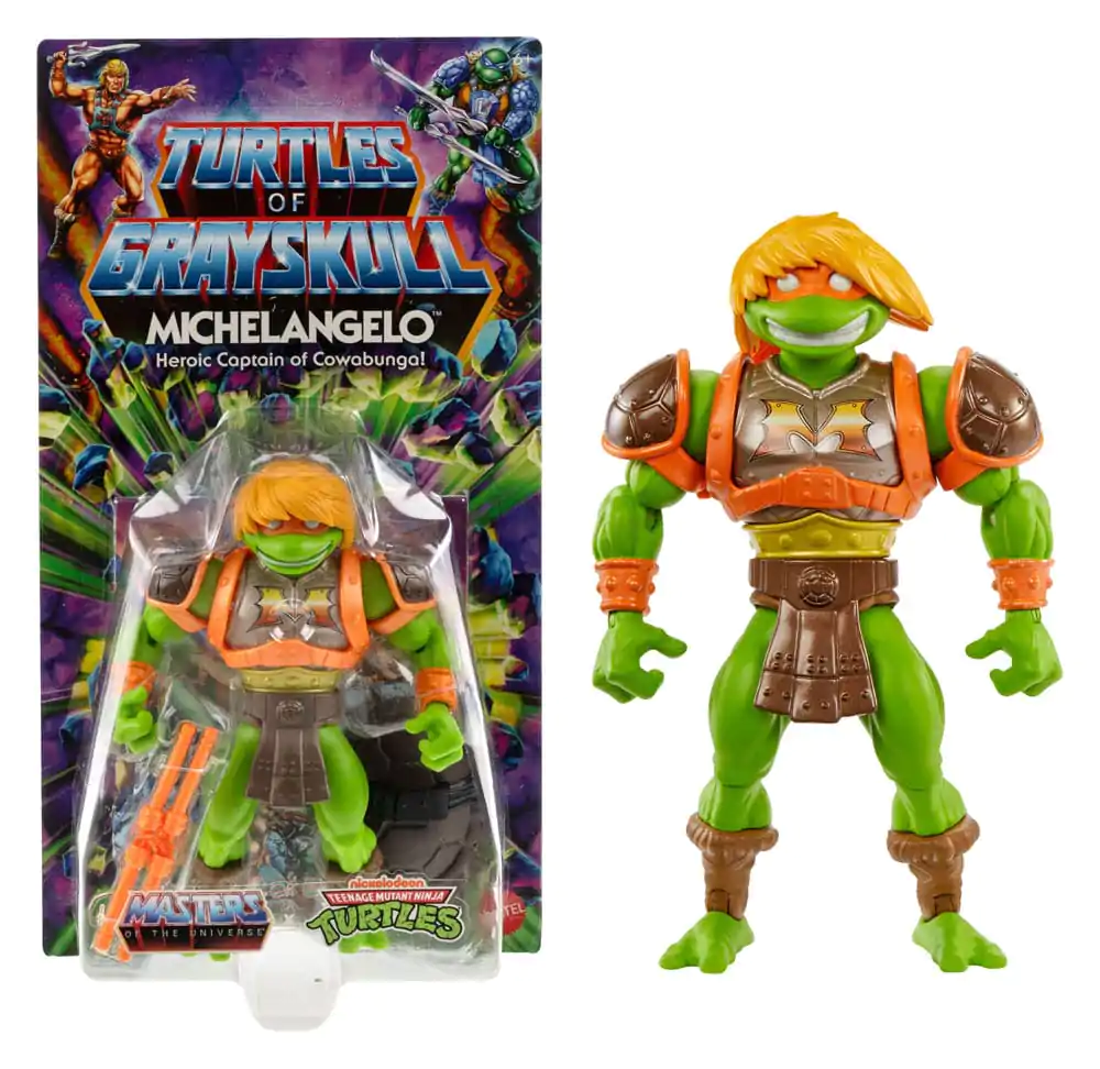 MOTU x TMNT: Figúrka Turtles of Grayskull Michelangelo 14 cm termékfotó