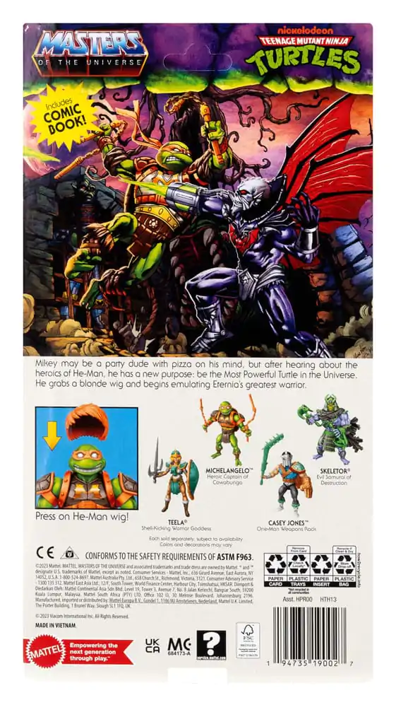 MOTU x TMNT: Figúrka Turtles of Grayskull Michelangelo 14 cm termékfotó