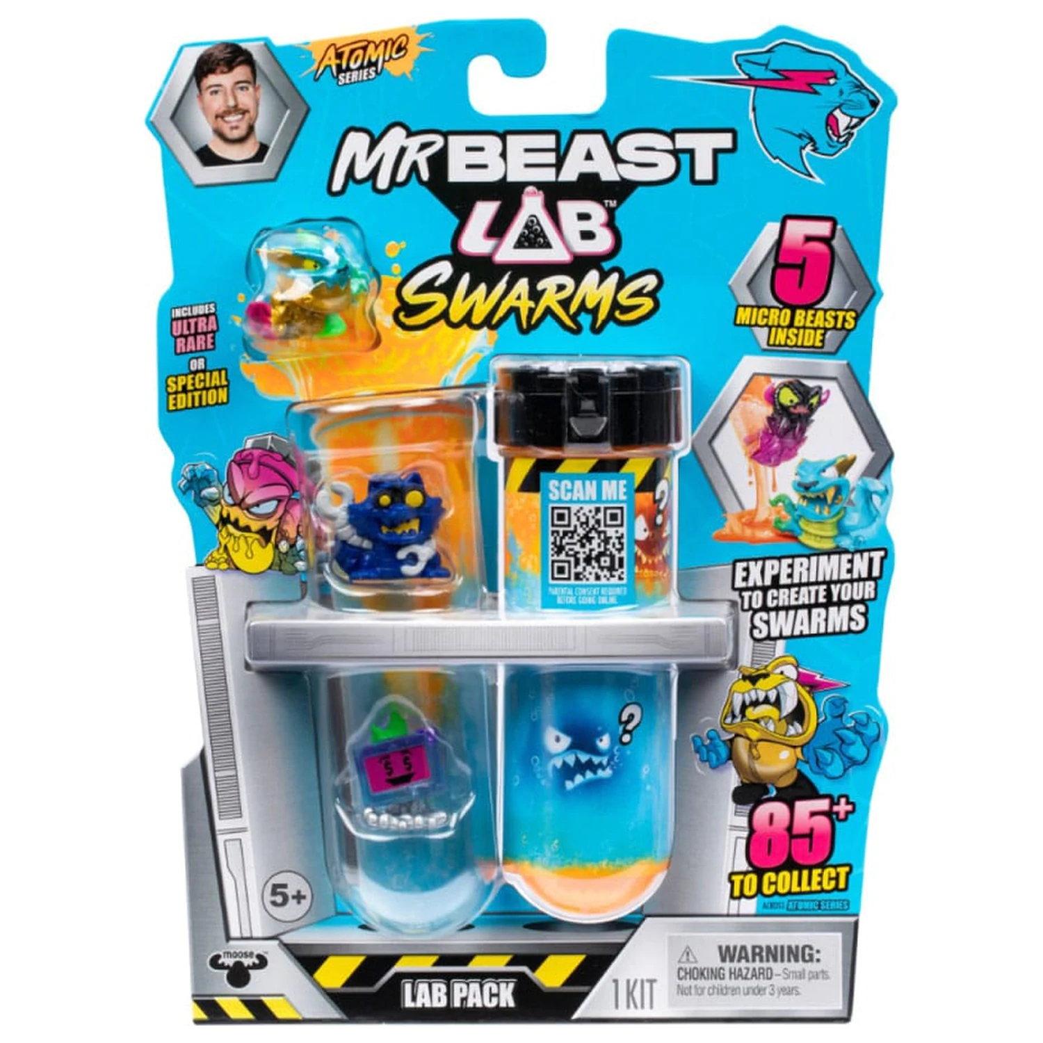 Mr. Beast Lab Swarms Series 2 Mini figúrky 5-balenie Atomic Series 2,5 cm produktová fotografia
