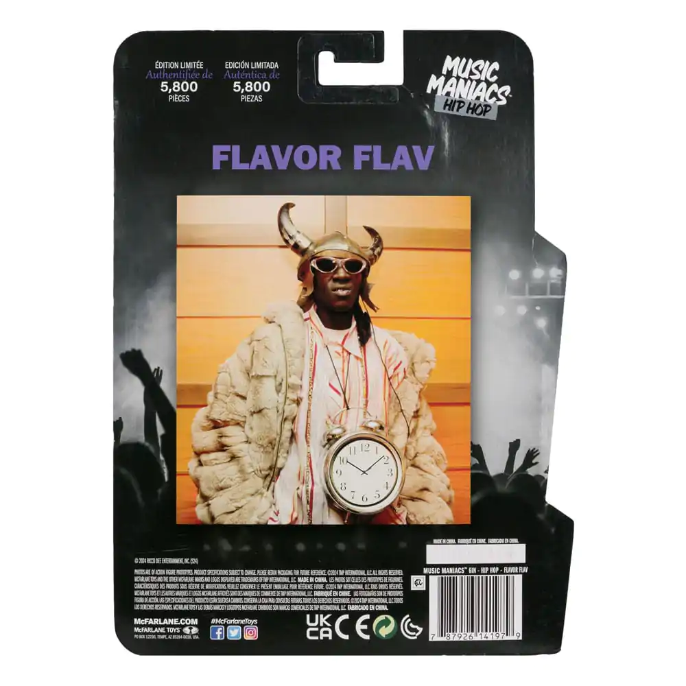 Music Maniacs Hip Hop Akčná Figúrka Flavor Flav 16 cm produktová fotografia