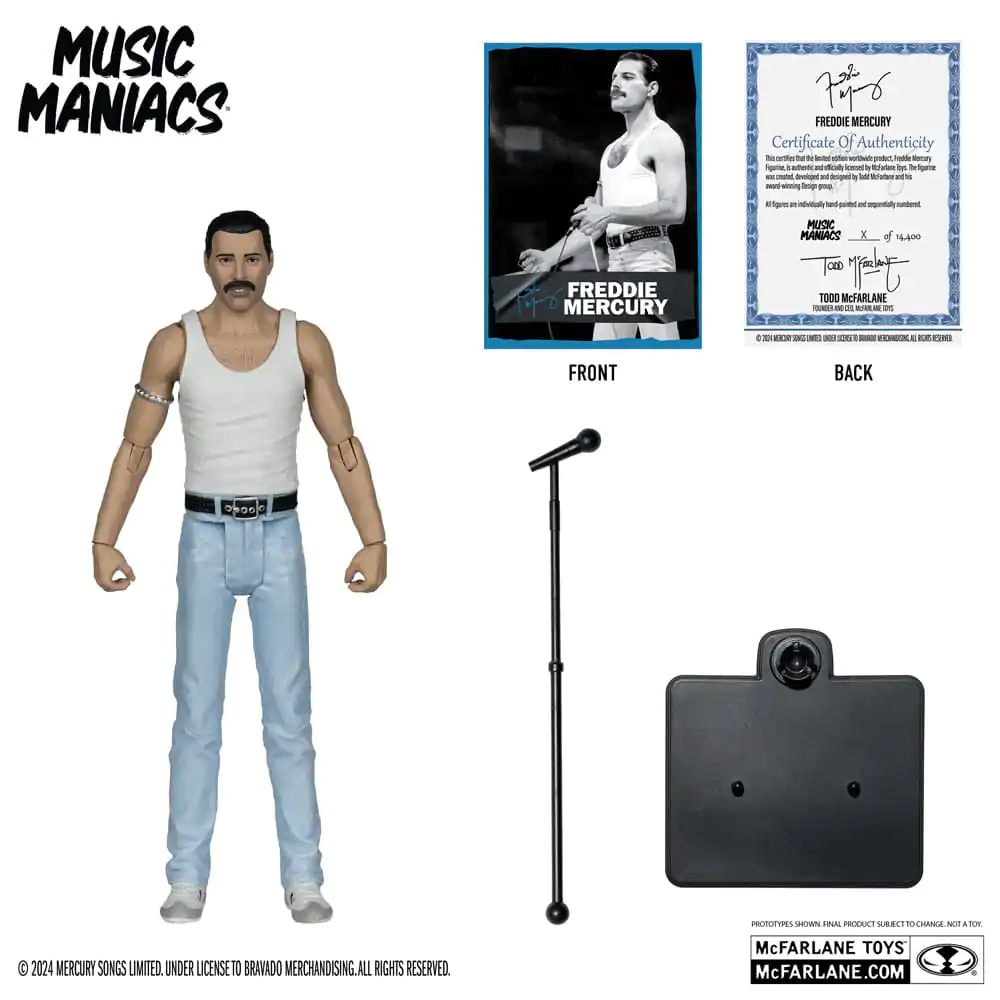 Music Maniacs Rock Akčná figúrka Freddie Mercury 15 cm termékfotó