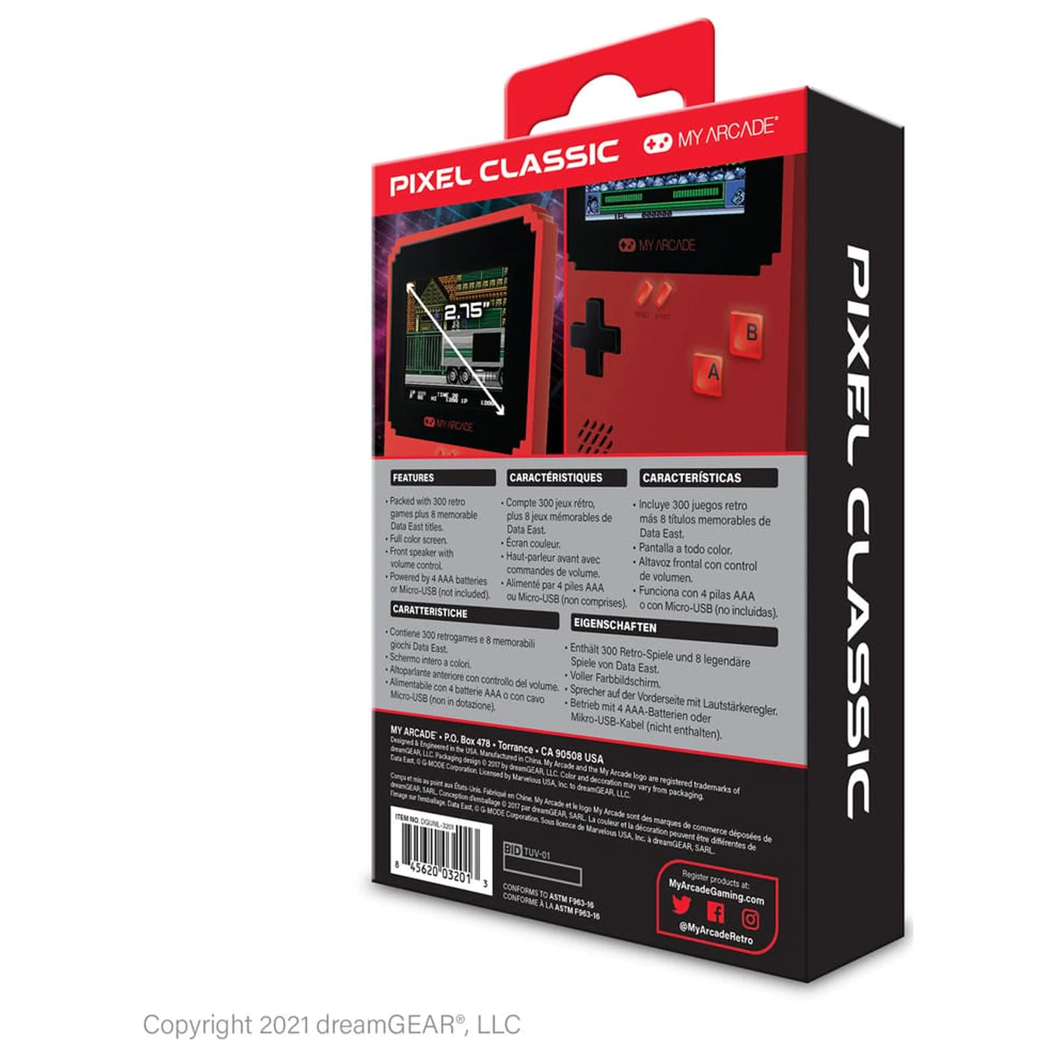 My Arcade Prenosný Herný Systém Pixel Classic produktová fotografia