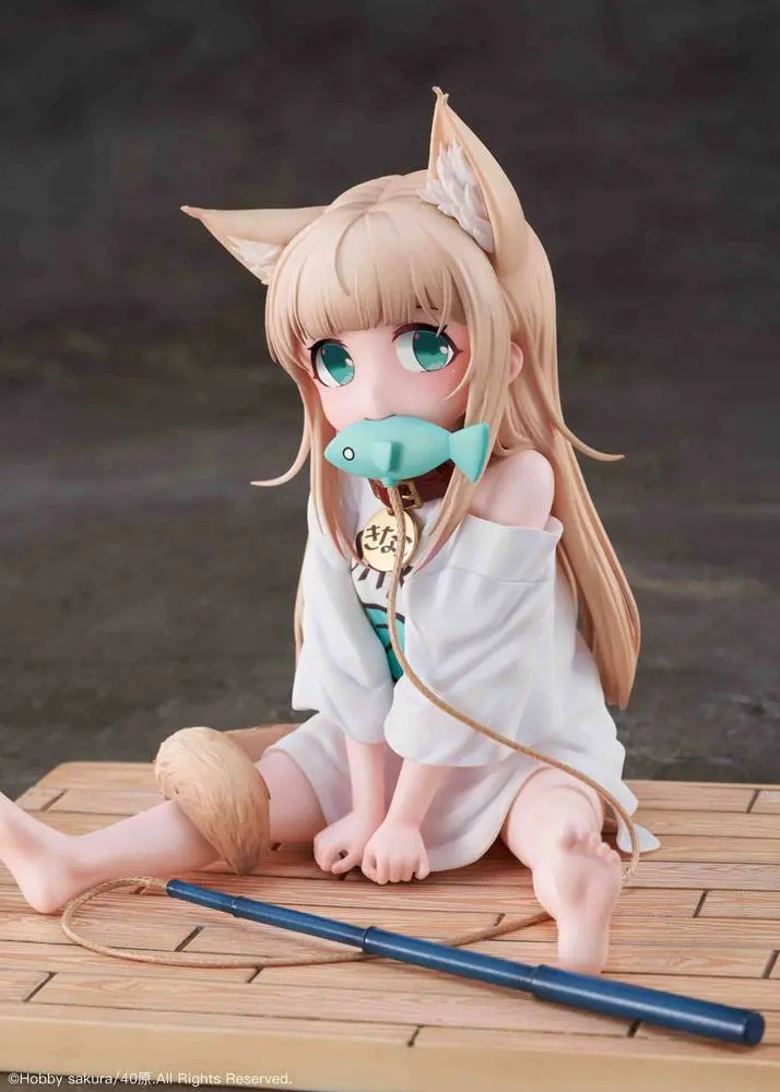 My Cat Is a Kawaii Girl PVC socha 1/6 Kinako sediaca s rybami Ver. 14 cm termékfotó