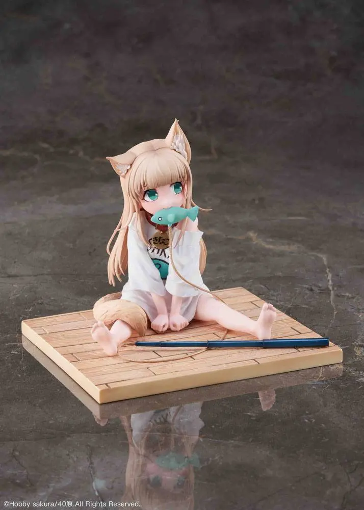 My Cat Is a Kawaii Girl PVC socha 1/6 Kinako sediaca s rybami Ver. 14 cm termékfotó