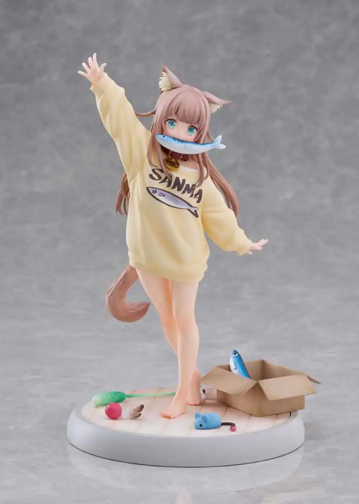 Soška Moja mačka je kawaii dievča 1/6 Kinako Play With Ver. AmiAmi Limited Edition 21 cm produktová fotografia