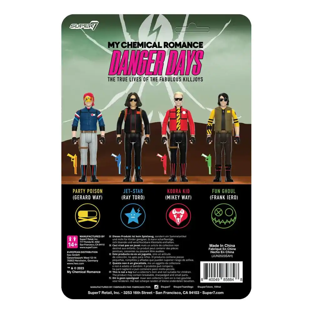 My Chemical Romance ReAction Akčná figúrka Wave 01 (Danger Days) Fun Ghoul (Unmasked) 10 cm produktová fotografia