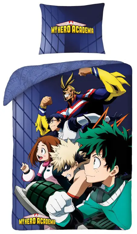 My Hero Academia prikrývka na posteľ 140×200 cm, 70×90 cm produktová fotografia