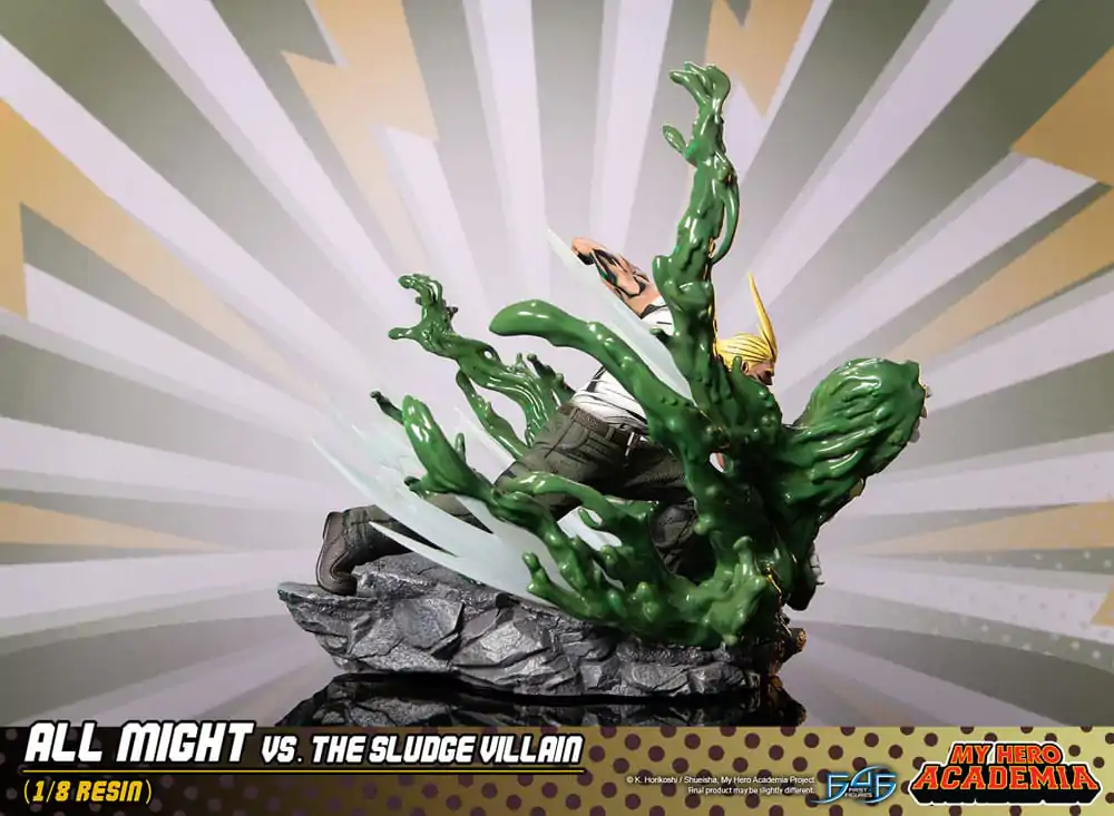 My Hero Academia Diorama All Might Vs. the Sludge Villain 30 cm produktová fotografia