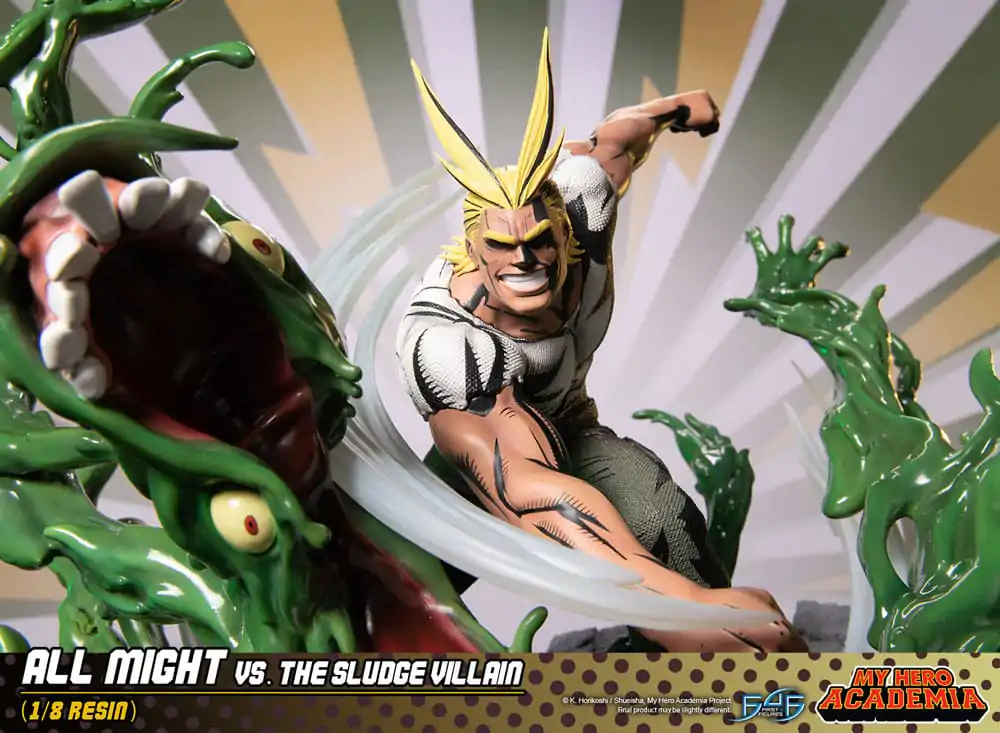 My Hero Academia Diorama All Might Vs. the Sludge Villain 30 cm produktová fotografia