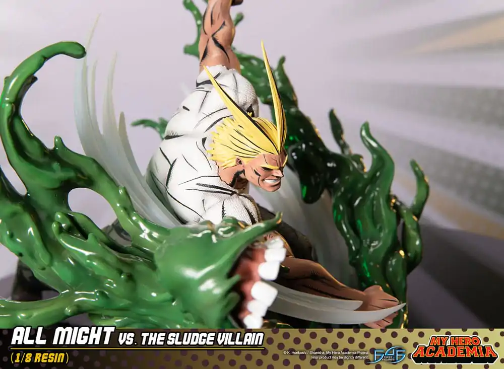 My Hero Academia Diorama All Might Vs. the Sludge Villain 30 cm produktová fotografia