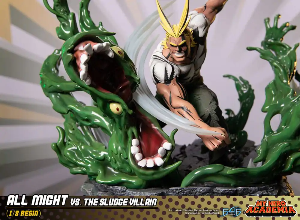My Hero Academia Diorama All Might Vs. the Sludge Villain 30 cm produktová fotografia