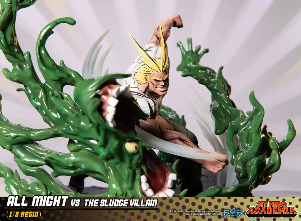 My Hero Academia Diorama All Might Vs. the Sludge Villain 30 cm produktová fotografia