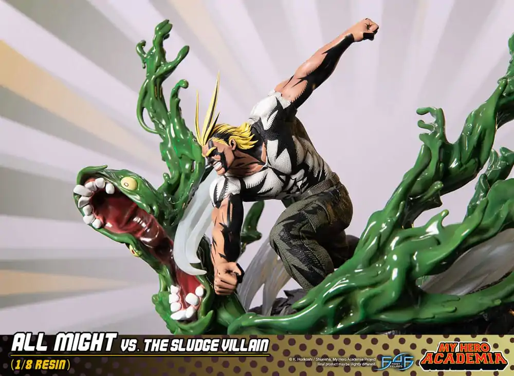 My Hero Academia Diorama All Might Vs. the Sludge Villain 30 cm produktová fotografia