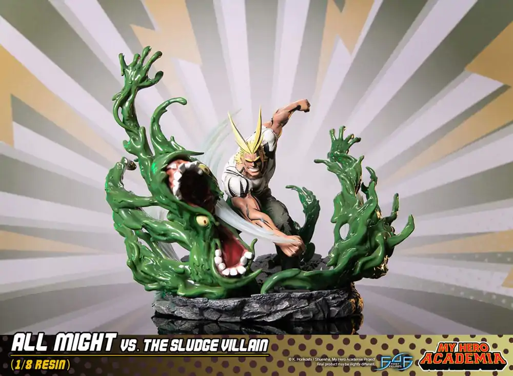 My Hero Academia Diorama All Might Vs. the Sludge Villain 30 cm produktová fotografia
