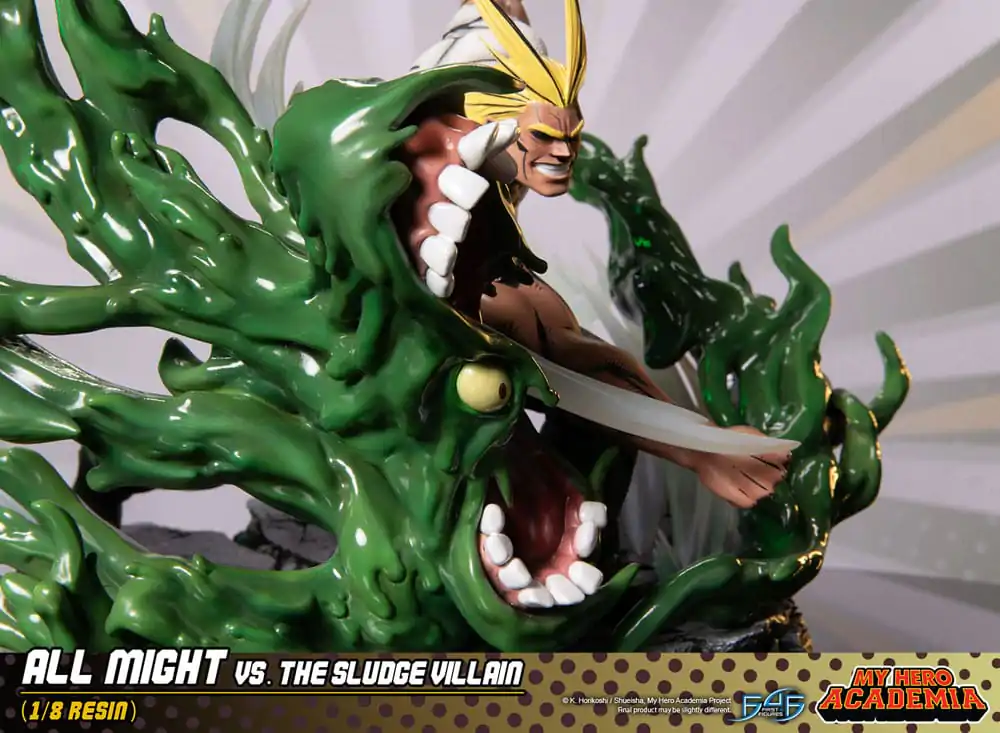 My Hero Academia Diorama All Might Vs. the Sludge Villain 30 cm produktová fotografia