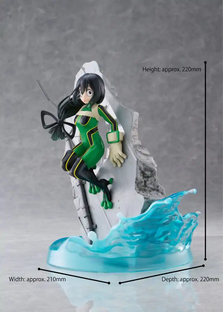 My Hero Academia Dressta PVC Socha Tsuyu Asui 22 cm produktová fotografia