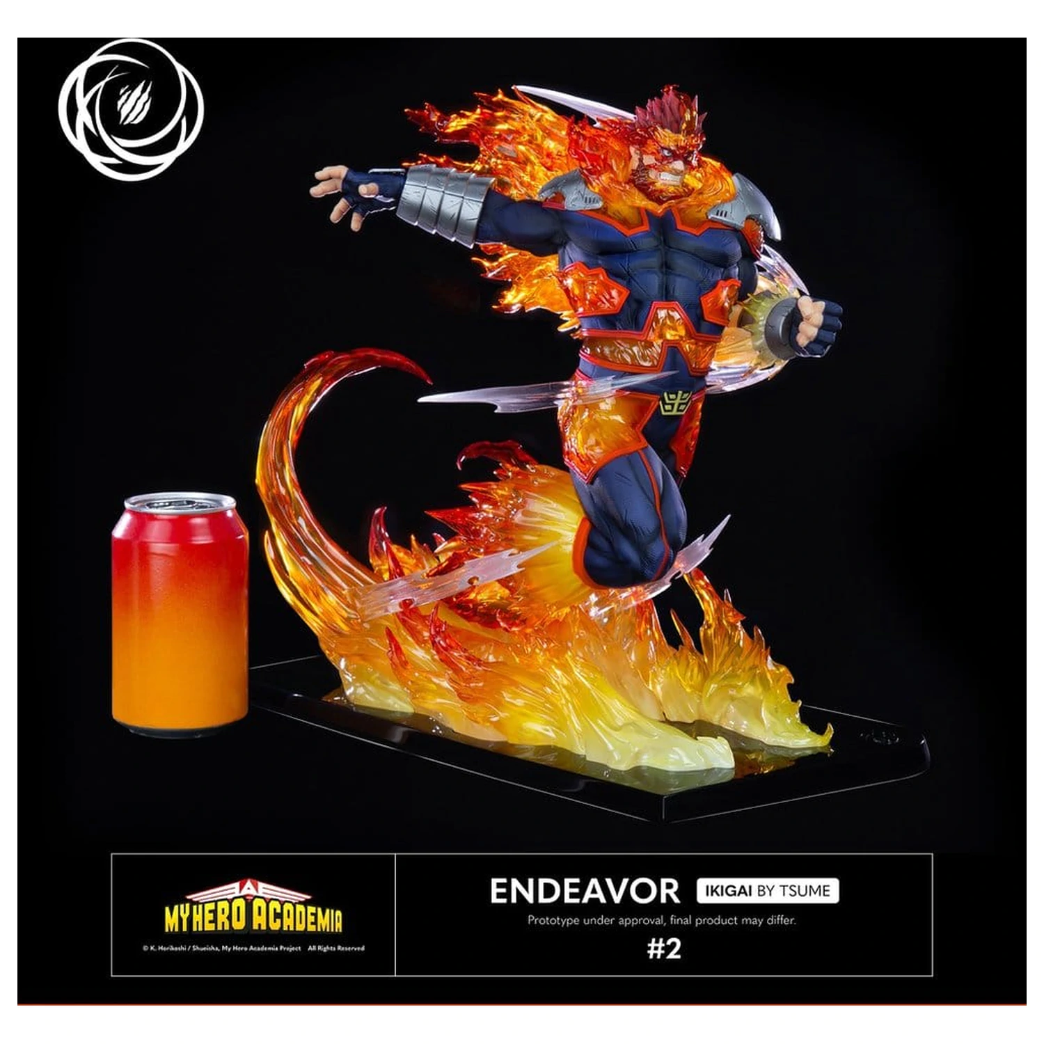 My Hero Academia IKIGAI Figúrka 1/6 Endeavor produktová fotografia
