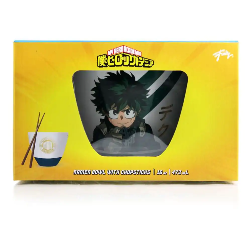 My Hero Academia miska na ramen s paličkami Izuku Midoriya 473 ml produktová fotografia