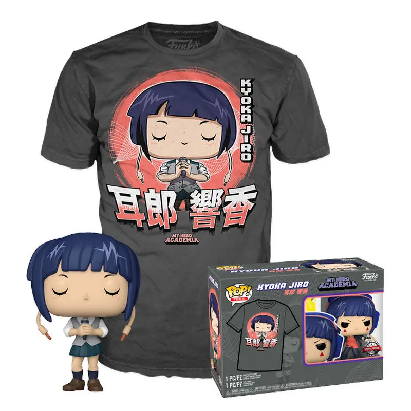 My Hero Academia Kyoka Jiro Funko POP figúrka & tričko box Exkluzív produktová fotografia