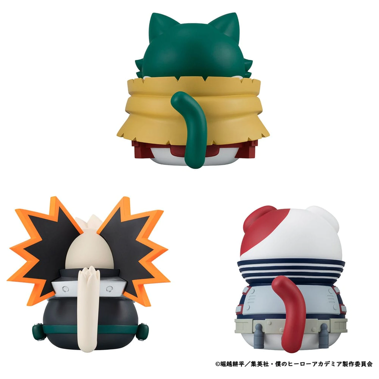 My Hero Academia Mega Cat Project Nyanto! The Big Heroaca Cats Series Trading Figure balenie 3 ks Izuku Midoriya & Katsuki Bakugo & Shoto Todoroki 12 cm produktová fotografia