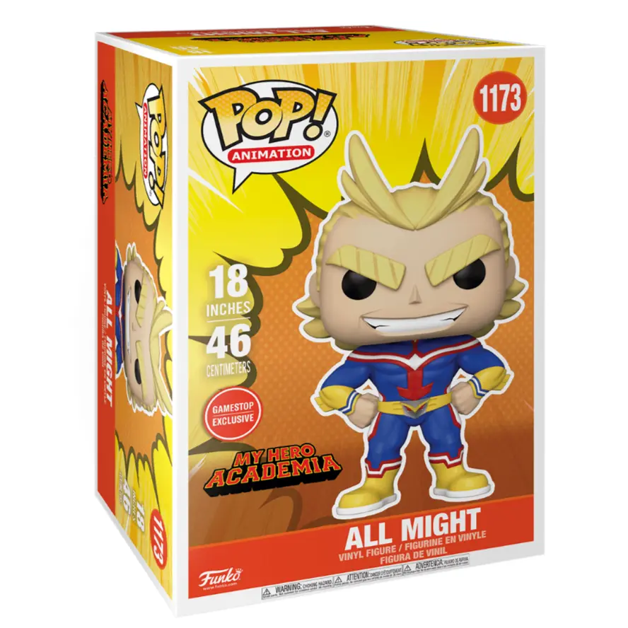 My Hero Academia Super Sized POP! Animation Vinylová figúrka All Might 46 cm produktová fotografia