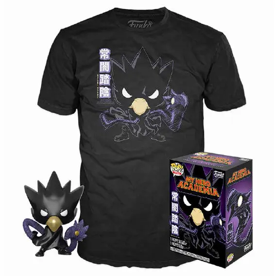 My Hero Academia Tokoyami Funko POP figúrka & tee box produktová fotografia