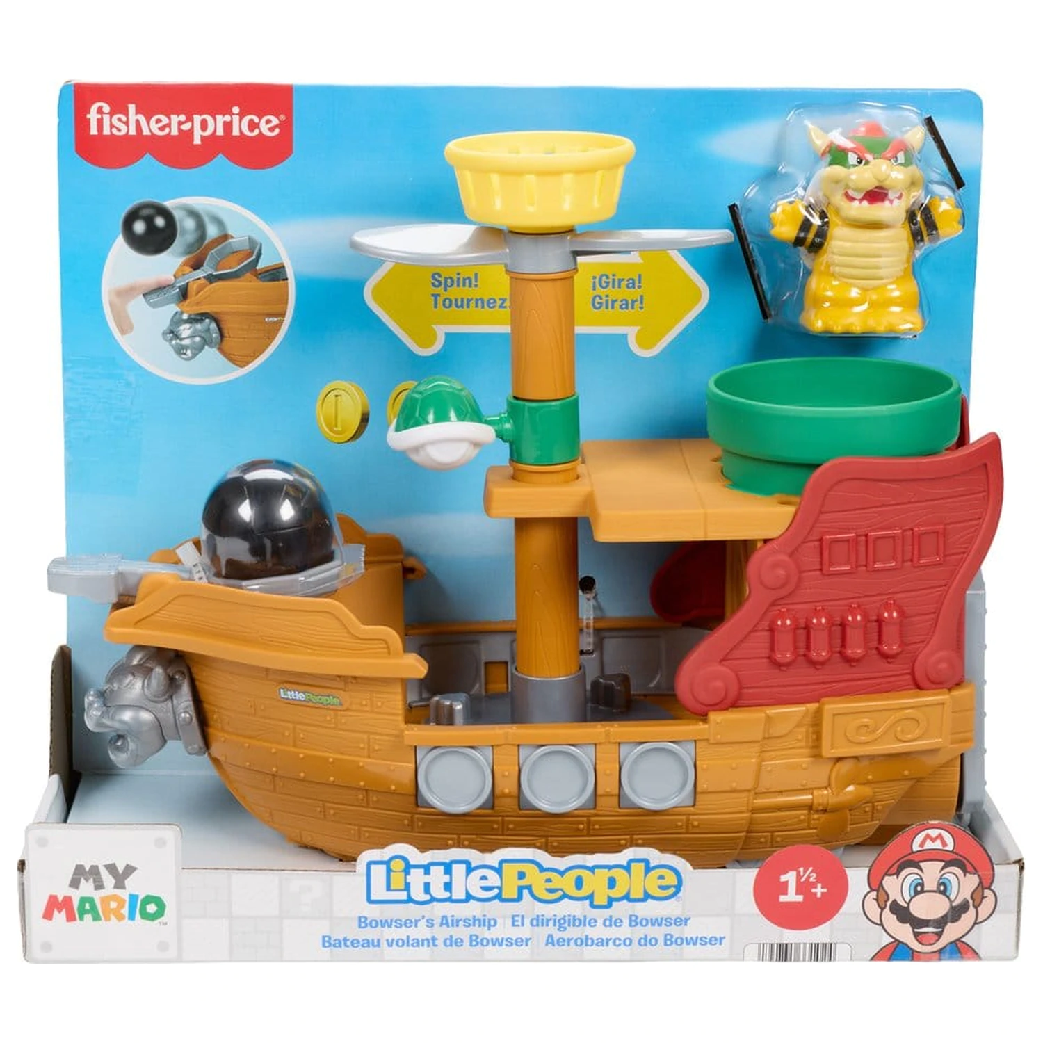 My Mario Little People Playset Bowserova vzducholoď produktová fotografia