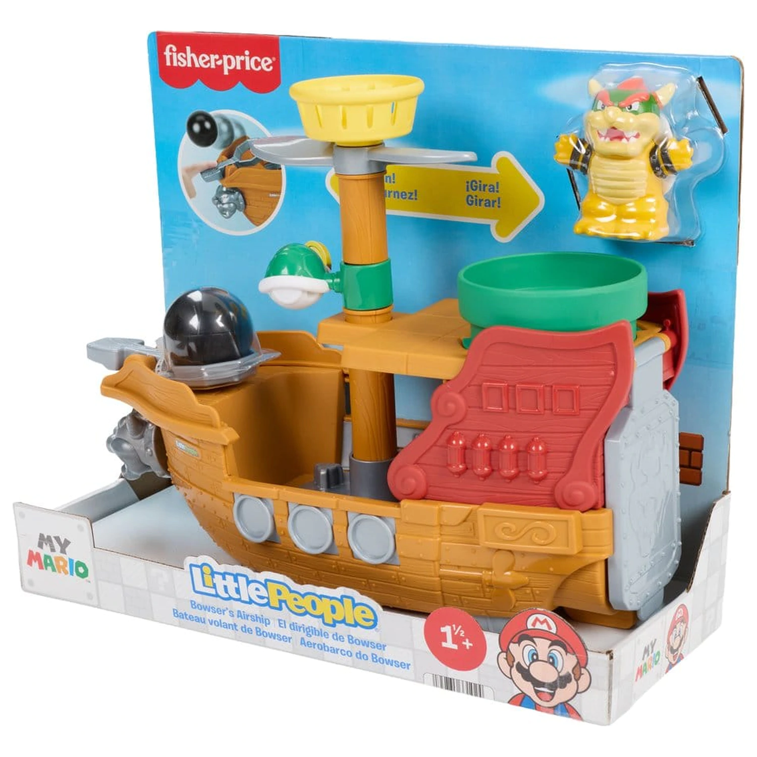 My Mario Little People Playset Bowserova vzducholoď produktová fotografia