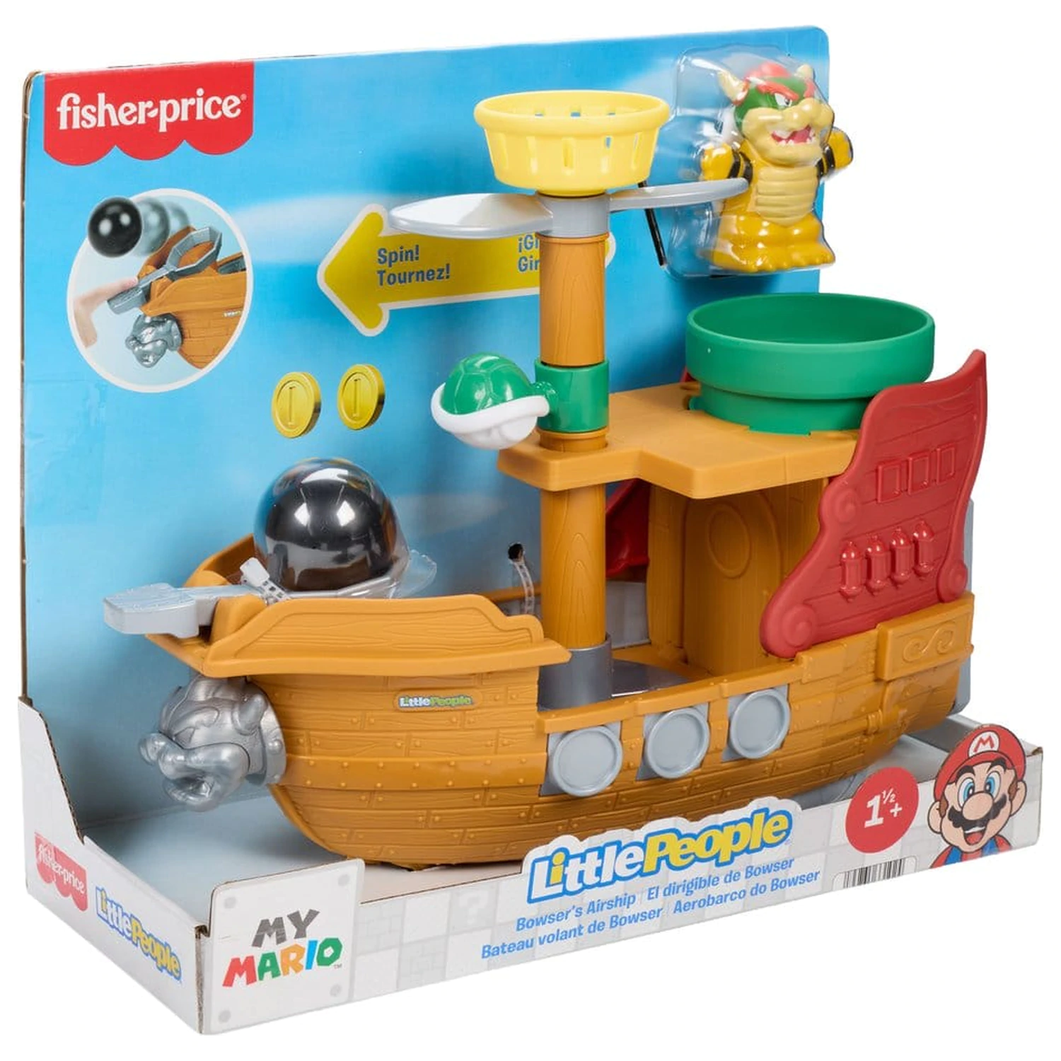 My Mario Little People Playset Bowserova vzducholoď produktová fotografia