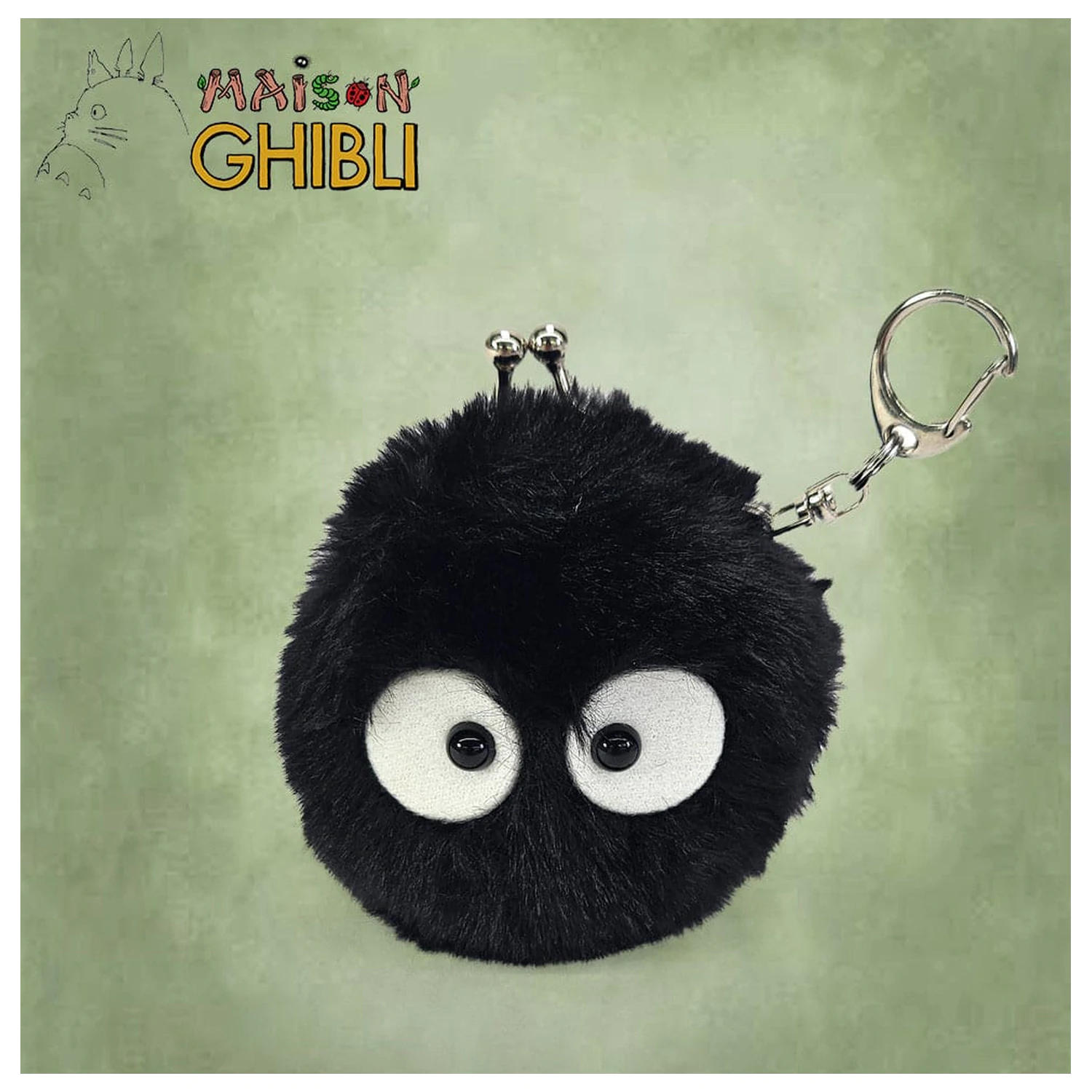 My Neighbor Totoro Funwari Mini plyšová peňaženka na mince Soot Sprite produktová fotografia