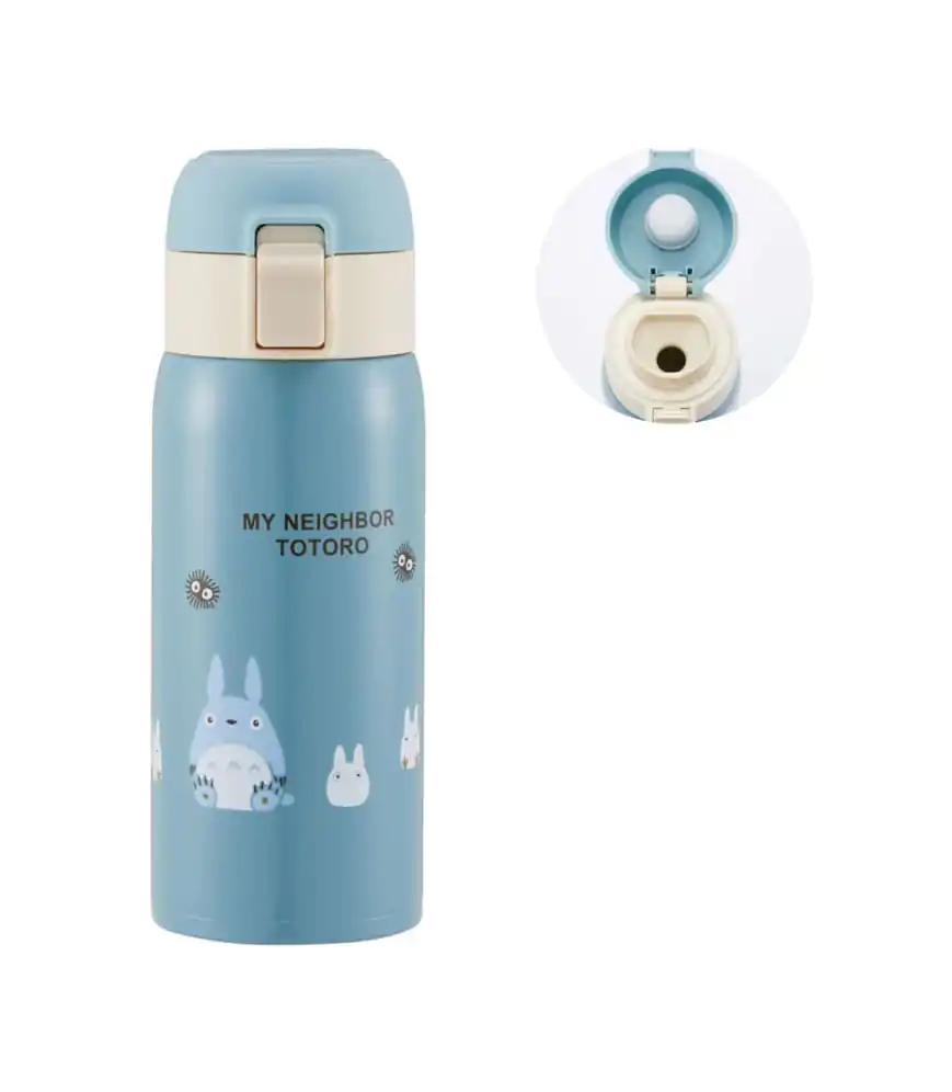 My Neighbor Totoro Fľaša na vodu One Push Mat Blue 350ml produktová fotografia
