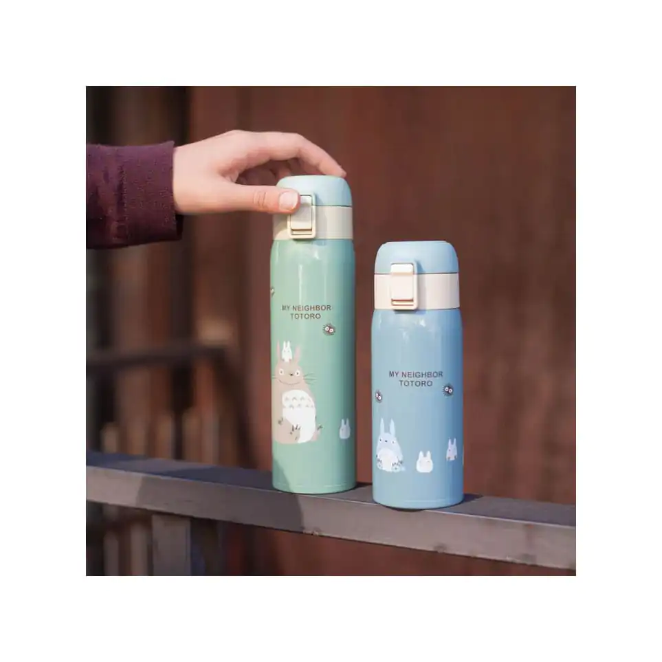 My Neighbor Totoro fľaša na vodu One Push Mat Light Green 480 ml produktová fotografia