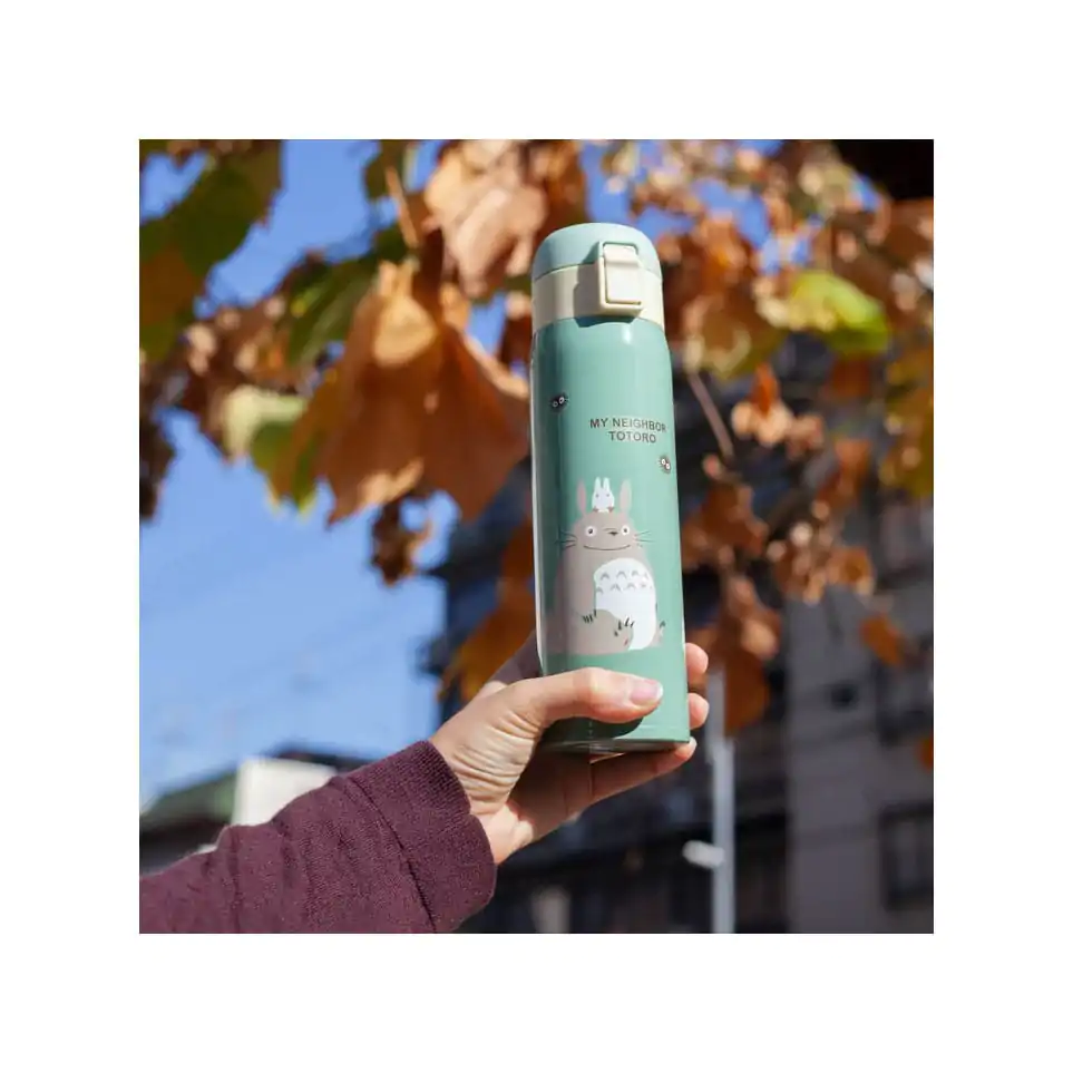 My Neighbor Totoro fľaša na vodu One Push Mat Light Green 480 ml produktová fotografia