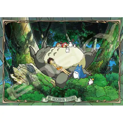 Puzzle My Neighbor Totoro Stained Glass Napping with Totoro (500 kusov) termékfotó