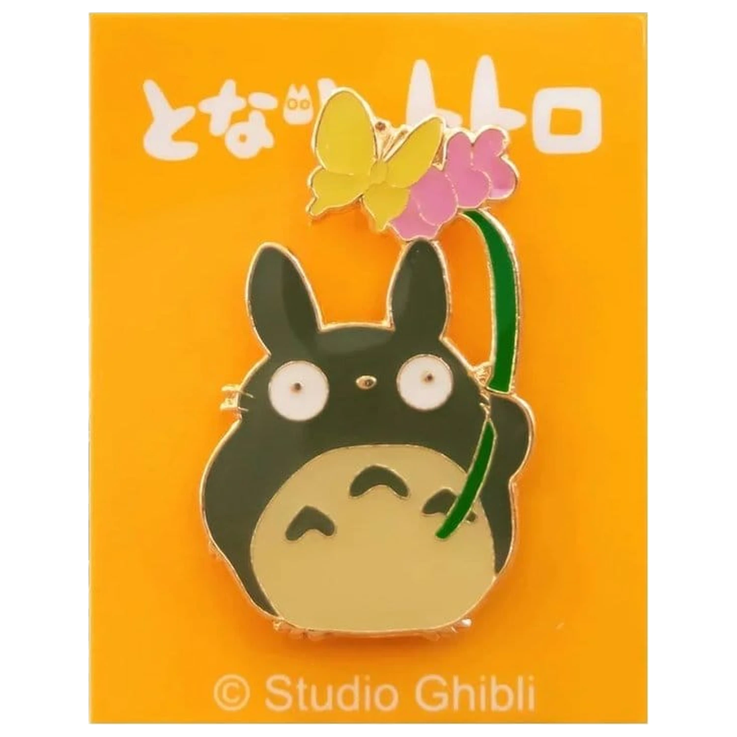My Neighbor Totoro odznak Totoro s kvetinou produktová fotografia